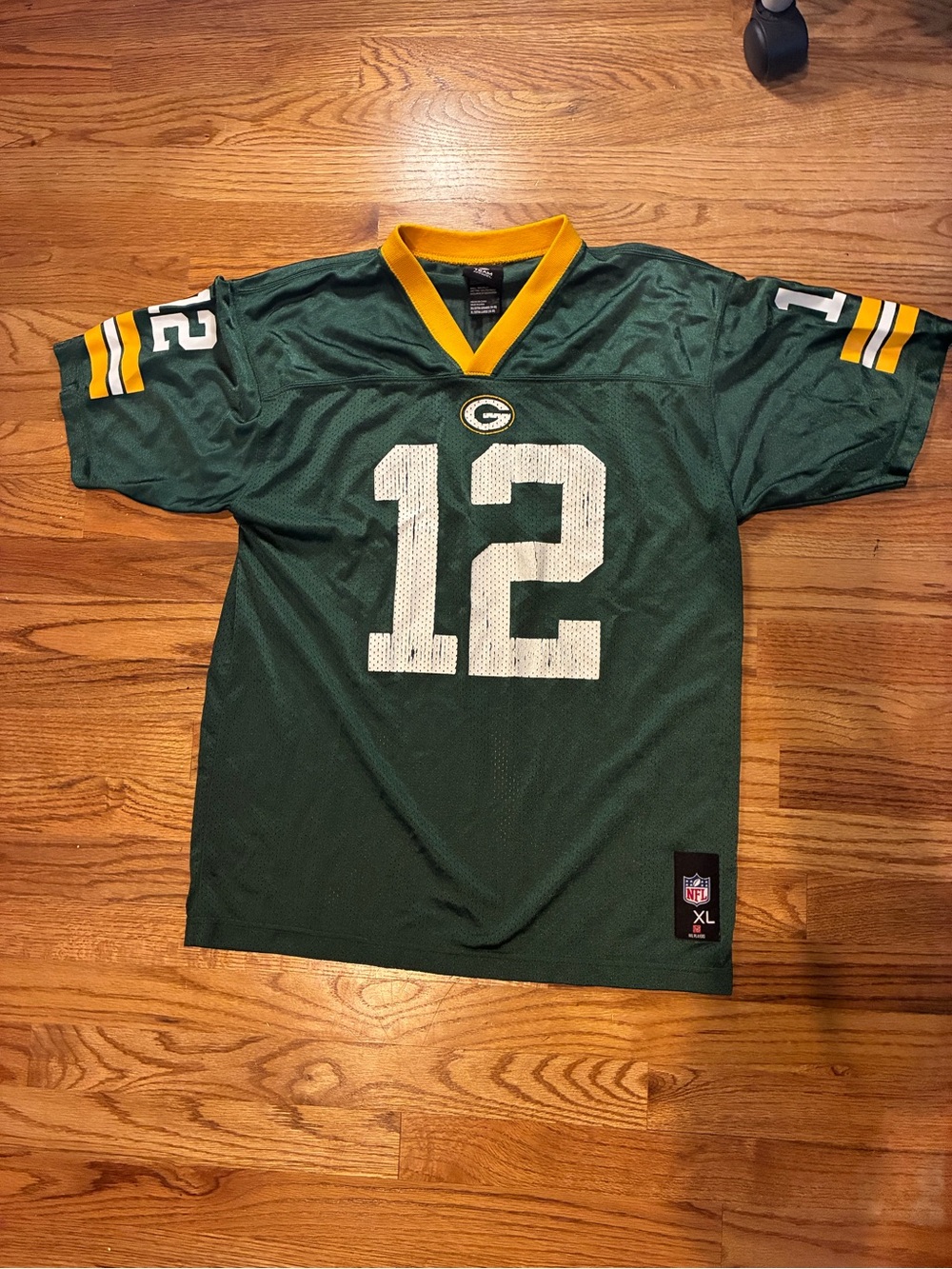 Green Bay Packers Green #12 kids Football Jersey - NFL (XL)